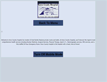Tablet Screenshot of knoxcohospital.com
